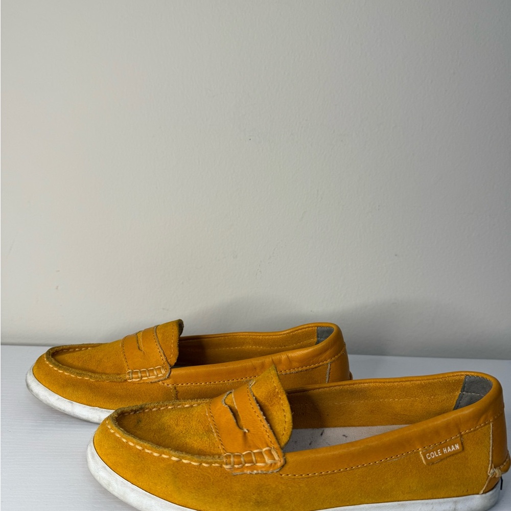 Cole Haan Mustard Yellow Loafers - Picture 7 of 7